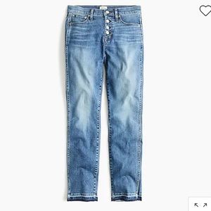 J. Crew Button Fly Vintage straight eco jean